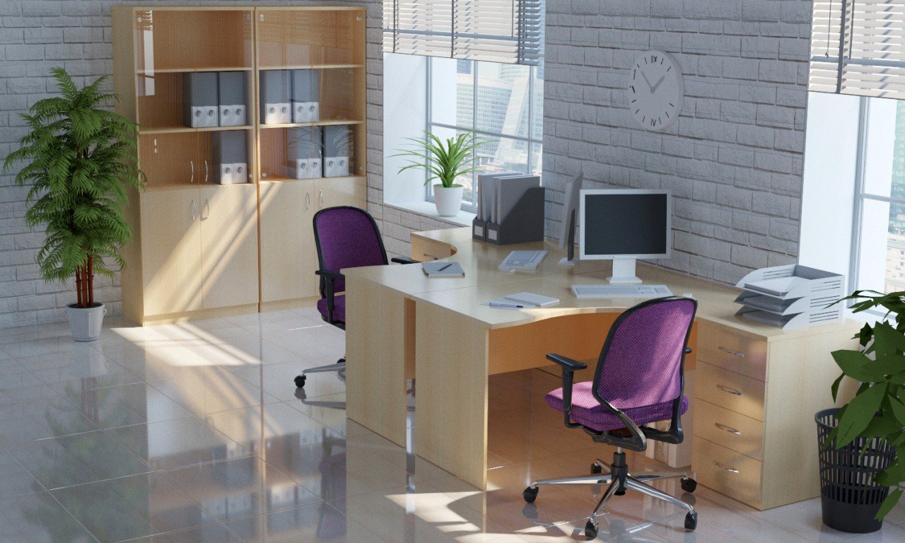 Офисная мебель цвета бук Референт - вид 3